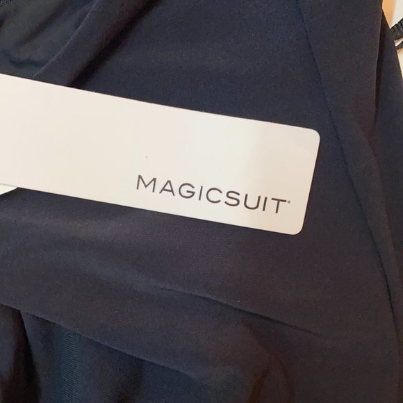 Magicsuit Black One-Shoulder Ring Swimdress with Side Tie - Picture 5 of 12